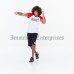 Men's Boxing Gym T-shirt, Red-White